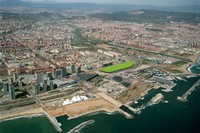 En verd, l'àrea destinada al Campus Diagonal Besòs