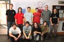 Els 9 estudiants de la UPC que han participat al SWERC 09 amb l'entrenador