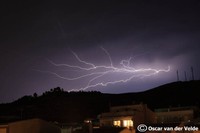 Els sistemes de teledetecció permeten seguir l'evolució dels impactes de llamps d'una tempesta.