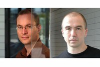 Retrats de Morgan Mitchell (a l'esqueerraI i Hugues de Riedmatten (a la dreta)