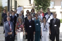 Foto de grup de la visita d'empresaris de Femcat a la UPC