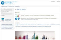Imatge de la pàgina web de l'e-secretaria
