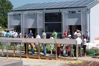 El laboratori Living Lab LOW3, a l'exterior de l'ETSAV