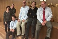 L’equip de FuturSisens. D’esquerra a dreta, Llibertat Abad, Antonio Pablo Pérez, Aitor Lopeandia, Javier Rodríguez, Antonio Miguel López i Sebastián Moreno