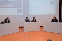 A l'esquerra, el candidat Enric Fossas, i a la dreta, el candidat Antoni Elias, durant el debat de la segona volta a eleccions a rector de la UPC