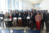 Els estudiants que han rebut el diploma, durant l'acte de lliurament el 19 de setembre, a Viena.