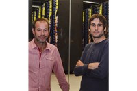 David Torrents (a l'esquerra de la imatge)i Santi González (a la dreta), dos dels creadors de SMUFIN.