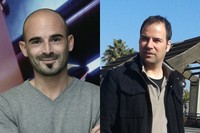 Retrat dels investigadors Romain Quidant (esquerra) i Albert Atserias (dreta), de l'ICFO i del Departament de Ciències de la Computació de la UPC, respectivament