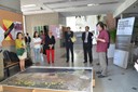 Representats de la UPC, de la Tsinghua Universtiy i de l'Ambaixada espanyola a la Xina durant la inauguració de l'exposició a Beijing