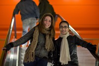 Foto conjunta de la mentora Ariane Buj i la mentorada Tansmin Begum