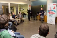 Presentació per part de la vicerectora de Transferència de Coneixement de la Universitat, Esther Real