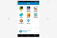 Imatge de la inferfície de l'App 'UPC al mòbil' per Android