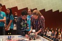 Estudiants participant a la FIRST LEGO League organitzada per la UPC.