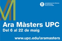 Les jornades Ara Màsters UPC tindran lloc del 6 al 22 de maig