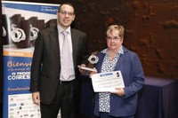 Imma Torra, directora de l'Institut de Ciències de l'Educació de la UPC, durant l'acte de lliurament dels Premis.