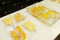 Fruita congelada i envasada després de ser sotmesa al procés de deshidratació en fred i congelació de Nice Fruit.