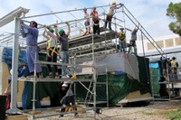 La casa solar e(co) es contrueix a l'ETSAV