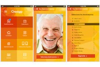 Captura de pantalla de l'aplicació GerApp que comunica, al moment, centres de salut i famílies.