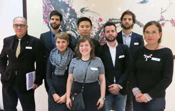 l'equipupc-barcelona team, amb el professor estanislao roca, a l'esquerra de tot