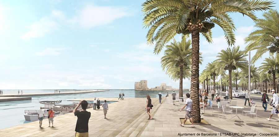 simulació d'una part del passeig marítim saida (líban)