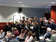 una de les corals de la upc actuant durant l&rsquo;acte d&rsquo;investidura 