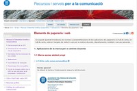 Un dels exemples que es pot trobar a la versió digital del Manual d'Identitat Gràfica Corporativa