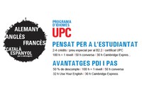 Un 50% menys als cursos d’estiu del Programa d’idiomes de la UPC