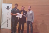 Lliurament de la menció d'honor a Jordi Mazón i David Sanroman