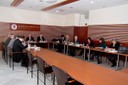 Imatge de grup dels membres de la Comissió de Govern del BKC reunits a la UPC