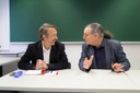 Jordi Cortadella i Enric Fossas, durant l'acte de nomenament.