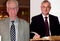 D'esquerra a dreta, retrats de Carlos F. Daganzo i David R. J. Owen