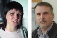 Ingrid Masaló i Joan Oca, del Departament d'Enginyeria Agroalimentària i Biotecnologia a l’ESAB.