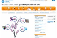 Pàgina web de Recursos i serveis per a la Igualtat d'Oportunitats a la UPC